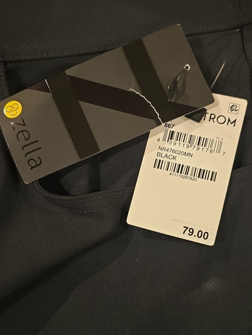 Zella Men's Seven-pocket Commuter Pants - Black. NWT SIZE 34..Gift, Work,Comfort - Picture 4 of 11